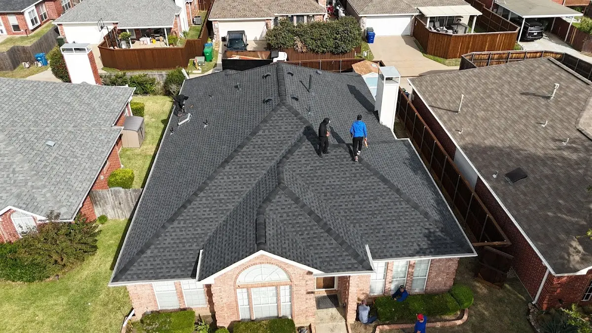 Commercial Roofing work in progress on a Mission Viejo property
